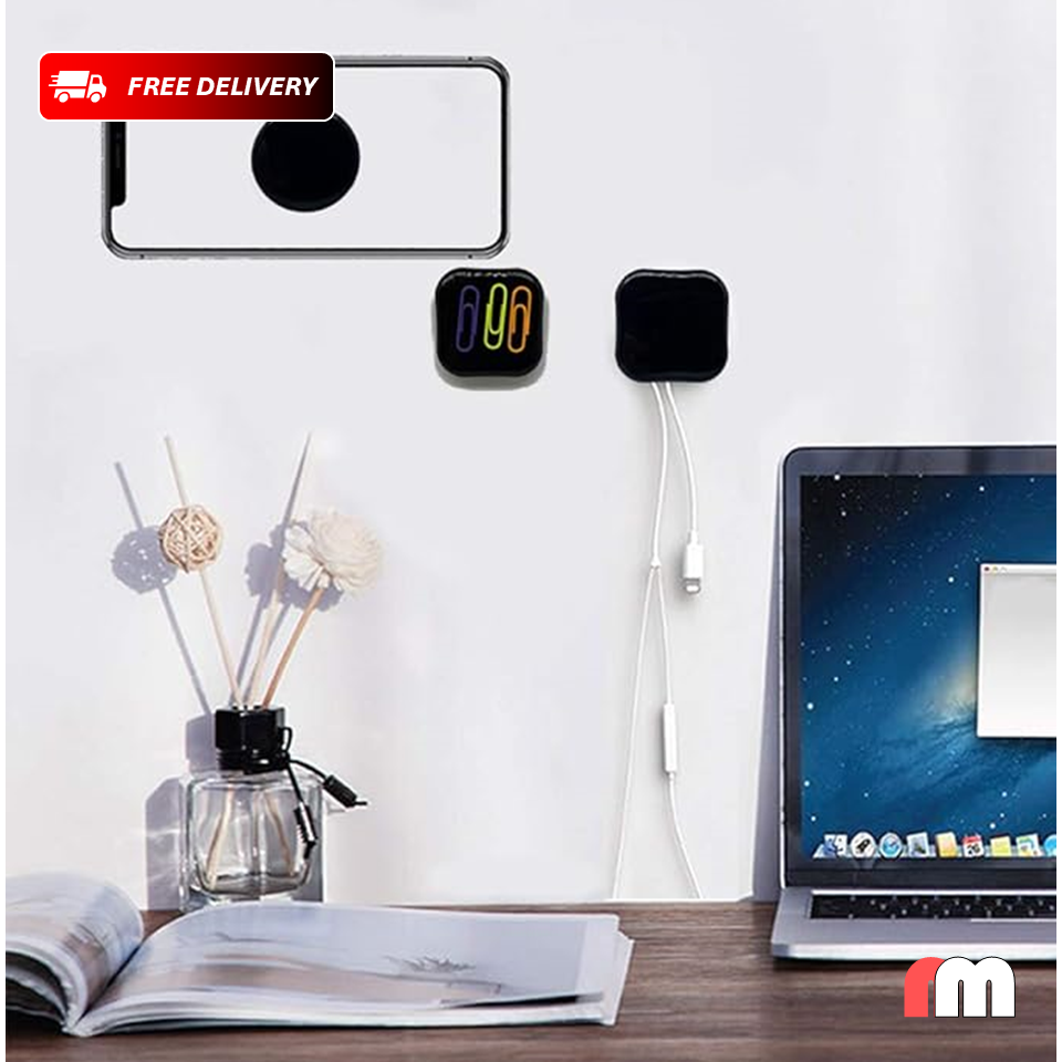 Universal Gel Pad, Mobile Holder, All Purpose Double Sided Nano Tape, Mobile Holder for Car (Black and Transparent)