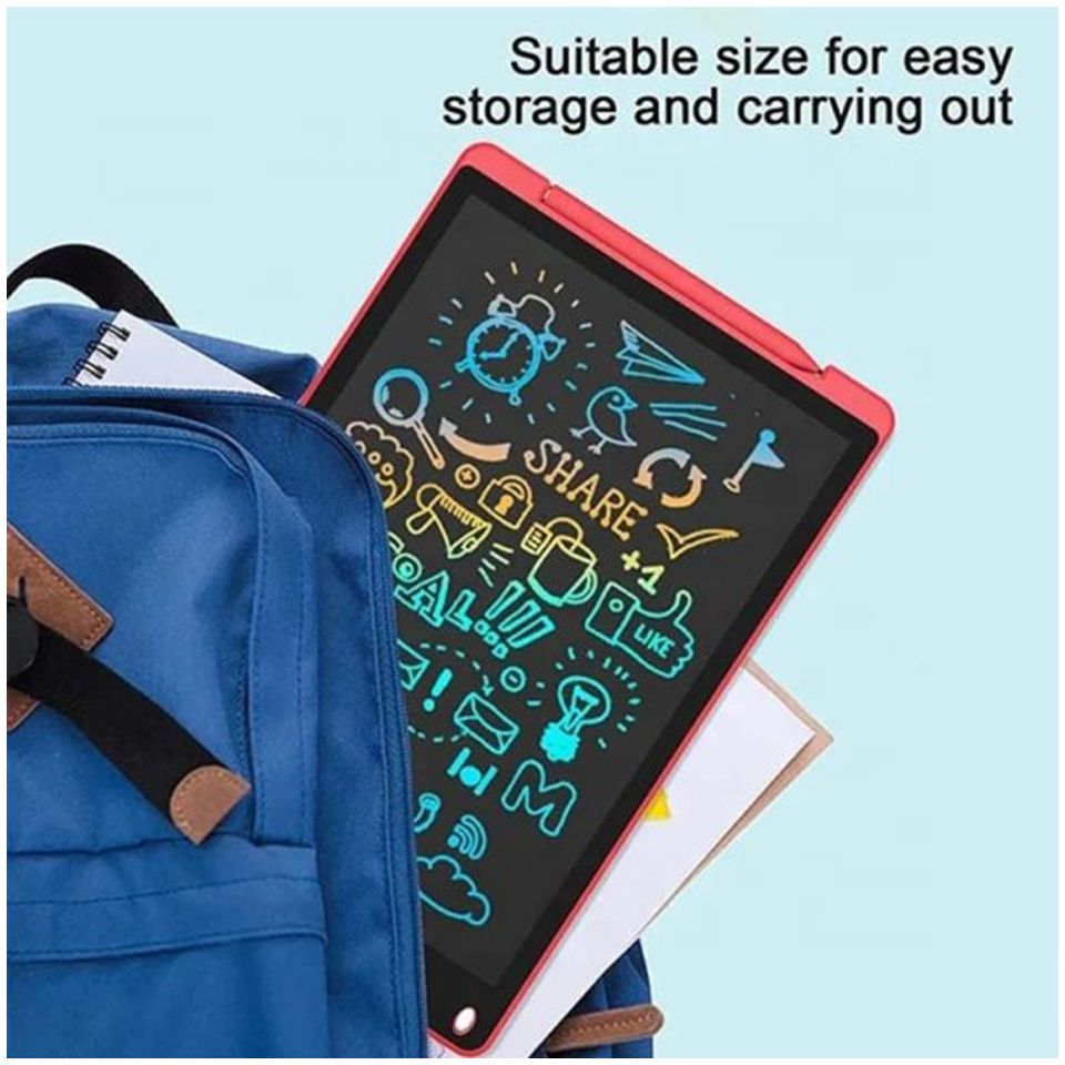 ( 8.5 / 10inch ) - LCD Writing Drawing Tablet | Kids Learning Table - Multi color (Random color)