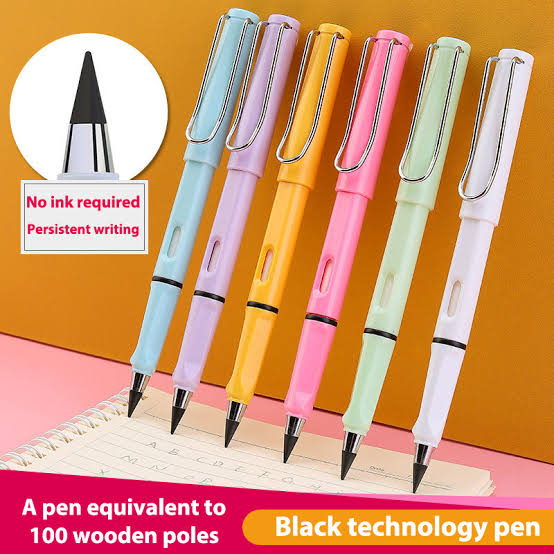 New Unlimited Technology Eternal Writing Pencil Inkless Magic Pen Pencil (random color) MJ KS