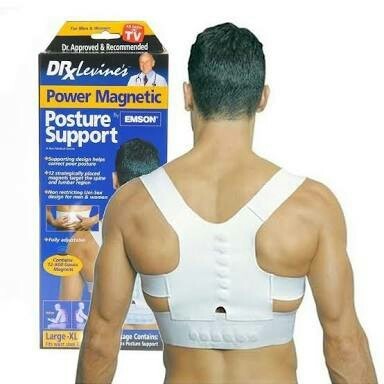 Doctor Posture magnetic inside Support Adjustable For Men And Women (white color )