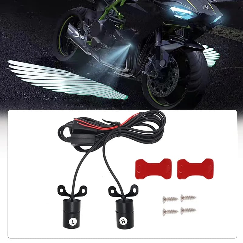 Angel Wing Light Dynamic Projection Lamp Universal Car Rear View Mirror Side Mirror (2 Pcs)