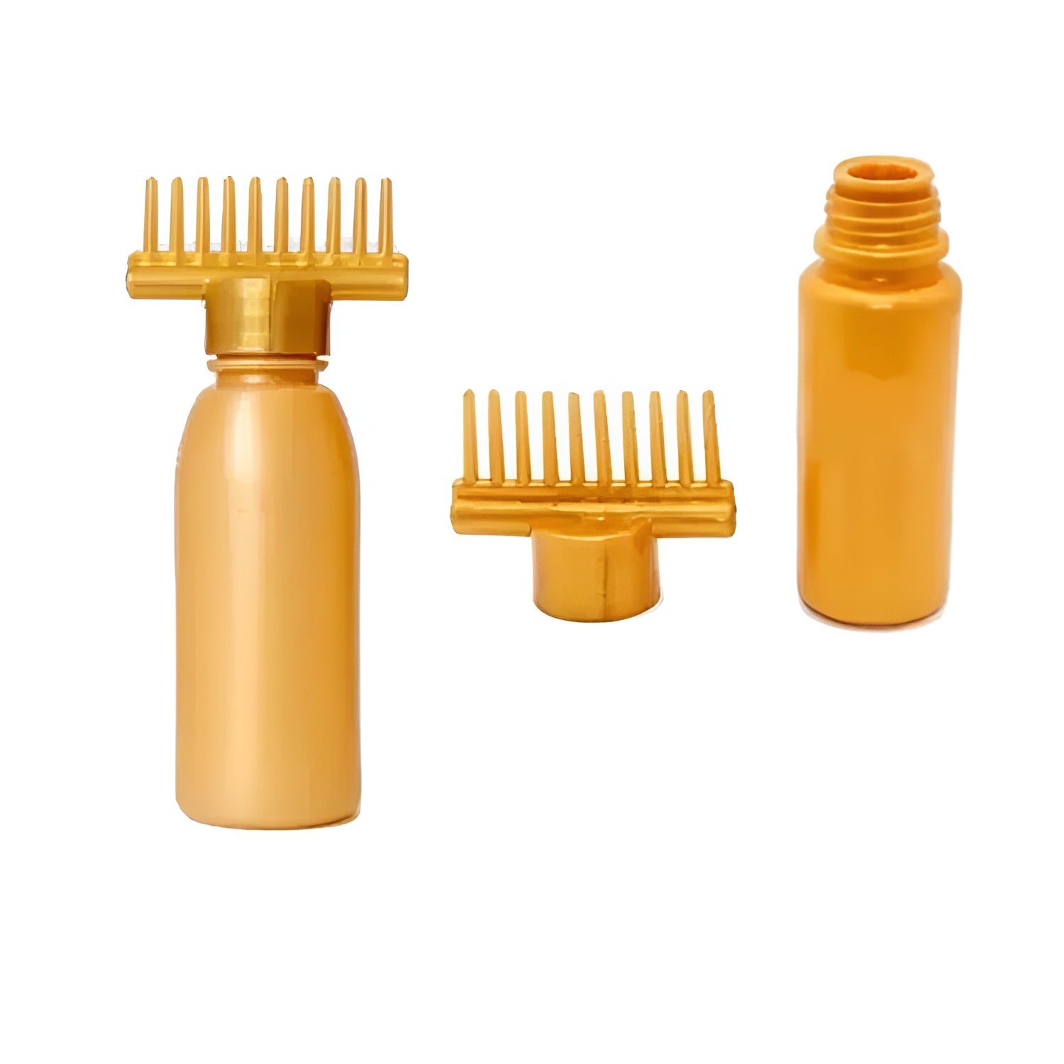 (Pack of 20) Hair dye bottle | Hair Oil Applicator Bottle, Root oiling Comb bottle for Hair Coloring, Shampoo, Oiling, Dye, and Scalp Treatment for home & commercial ( Empty Bottle)