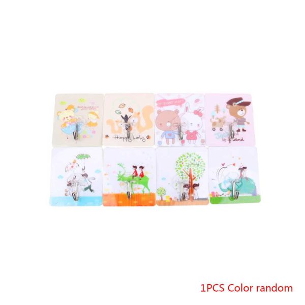 (6pc) Magic Wall Hooks – Adhesive Set (Random Colors) | Waterproof & No-Drill