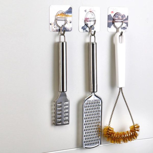 (6pc) Magic Wall Hooks – Adhesive Set (Random Colors) | Waterproof & No-Drill