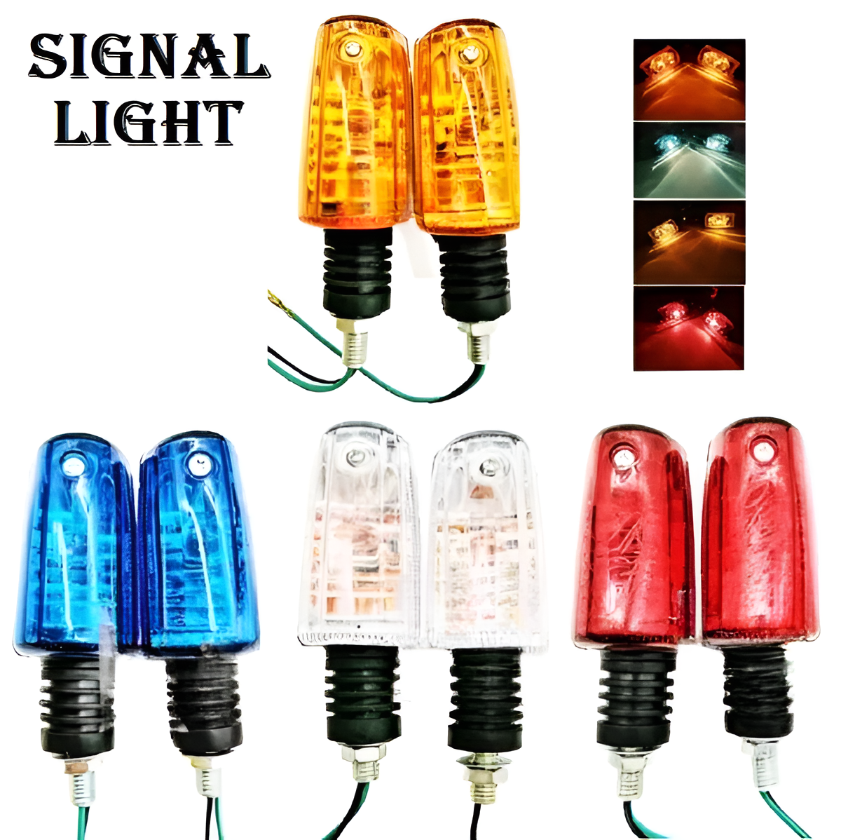 Pack of 5 set (20 pcs ) fancy mini indicator for all bikes