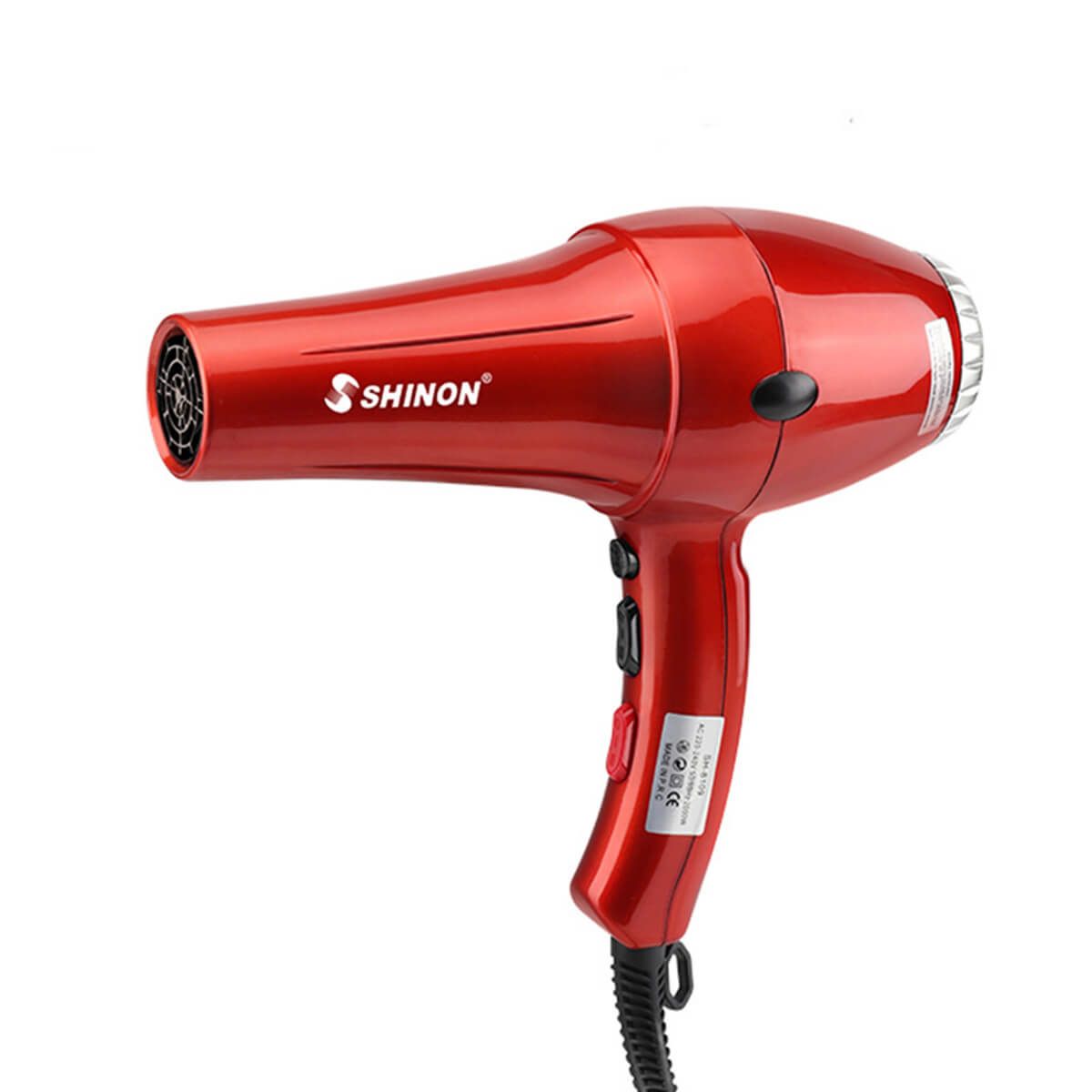 ( red color ) Shinon Hair Dryers Salon Home Used Professional Blow Hair Dryer With complete accessories