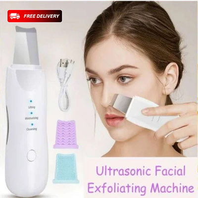 3-in-1 Ultrasonic Facial Shovel – Deep Pore Cleaner, Blackhead Remover & Skin Lifter
