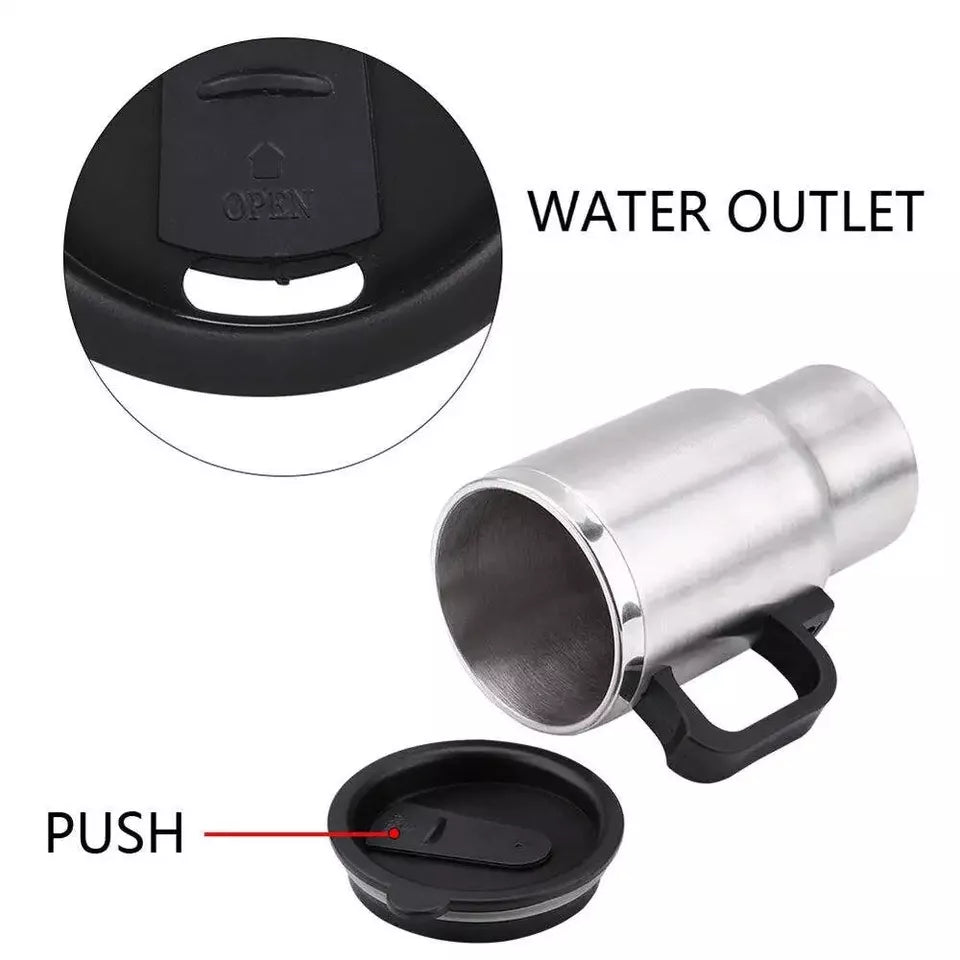 12 Volts 450 ml Heated Travel Mug Coffee /Tea/Soup Cup Car Charging Electric Kettle