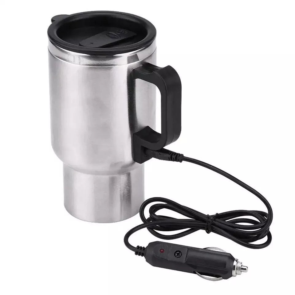 12 Volts 450 ml Heated Travel Mug Coffee /Tea/Soup Cup Car Charging Electric Kettle