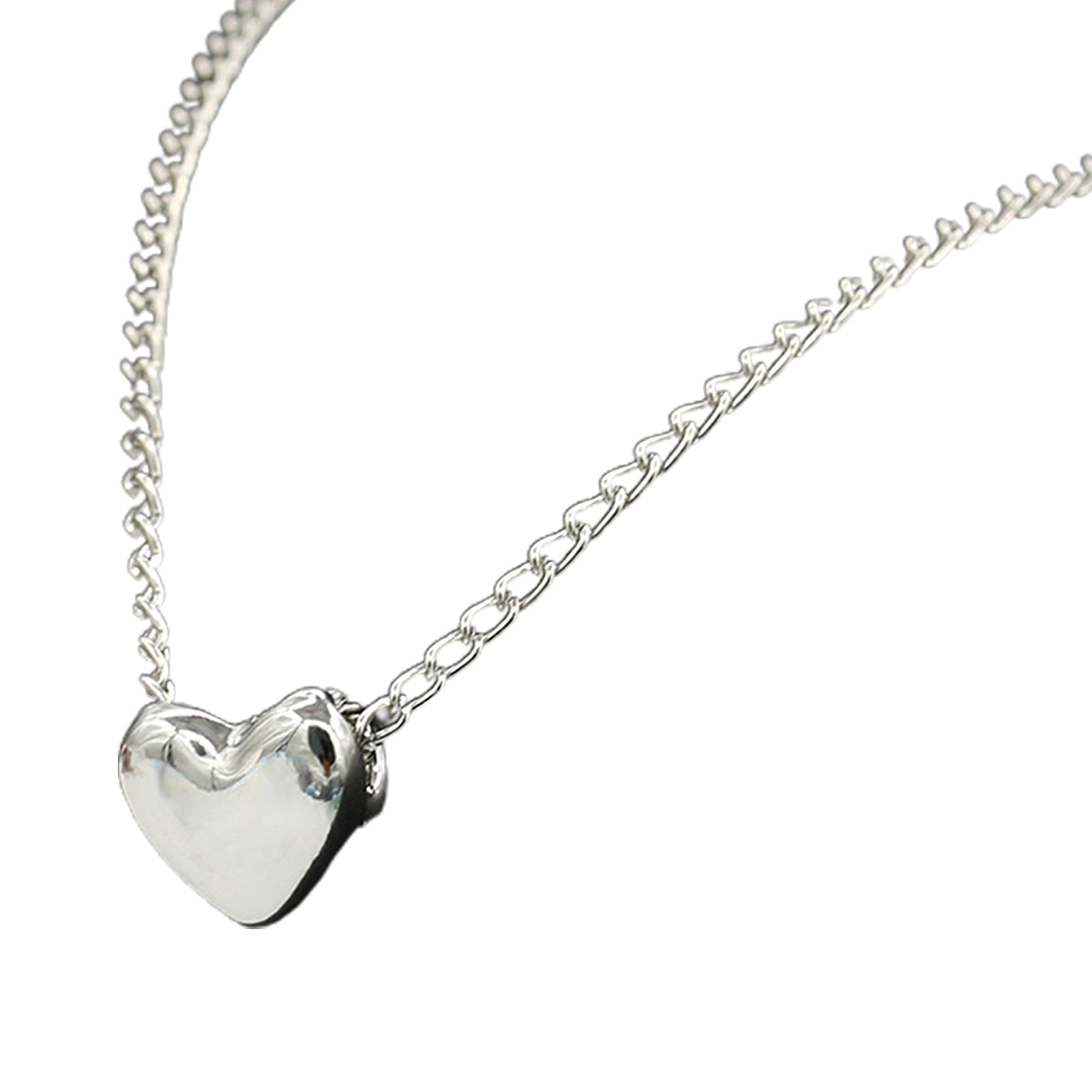 Stainless Steel Heart Shape Necklace |Â  Love Heart Pendant Necklace | Girls &amp; Women Fashion