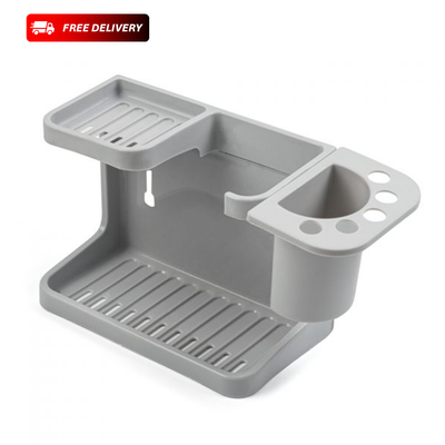 Self-Adhesive Toothpaste & Toothbrush Holder Stand – No Drill, Space-Saving Bathroom Organizer