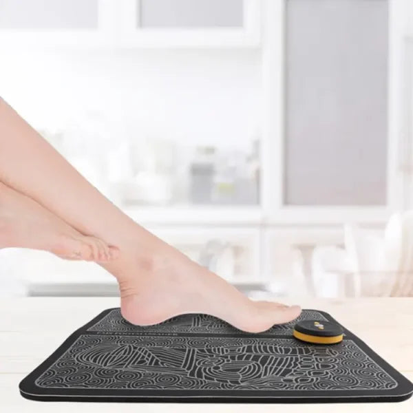 pack Of 2 Ems Butterfly Portable Neck Massager Rechargeable, And  Ms Foot Massager Pad Improve Blood Circulation