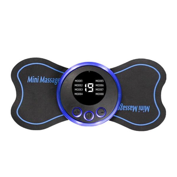 pack Of 2 Ems Butterfly Portable Neck Massager Rechargeable, And  Ms Foot Massager Pad Improve Blood Circulation