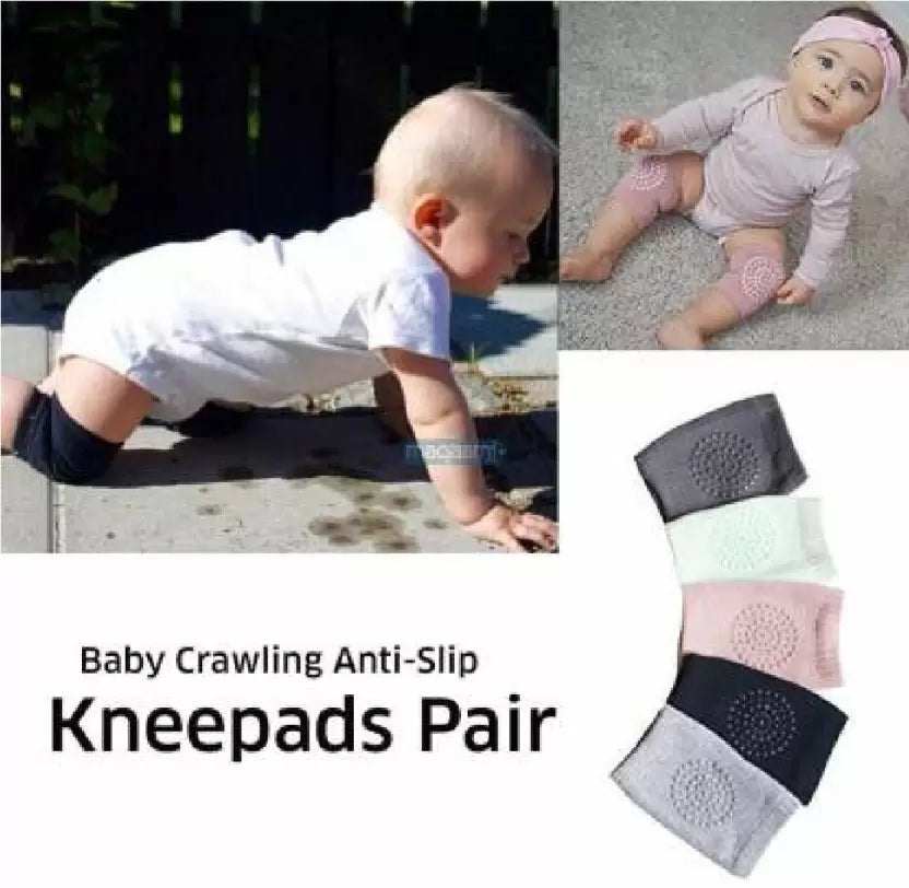Knee Pads for baby | Adjustable Baby knee Protector Crawling Safety and elbow pads (Random Color)