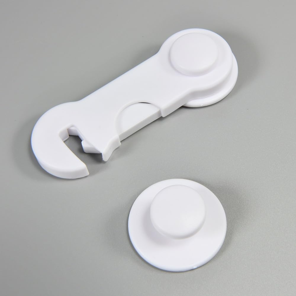 1 Pc - Children Kid Drawer Lock Baby safe Angle Sliding Door Plastic Child safety locks products ( random color )