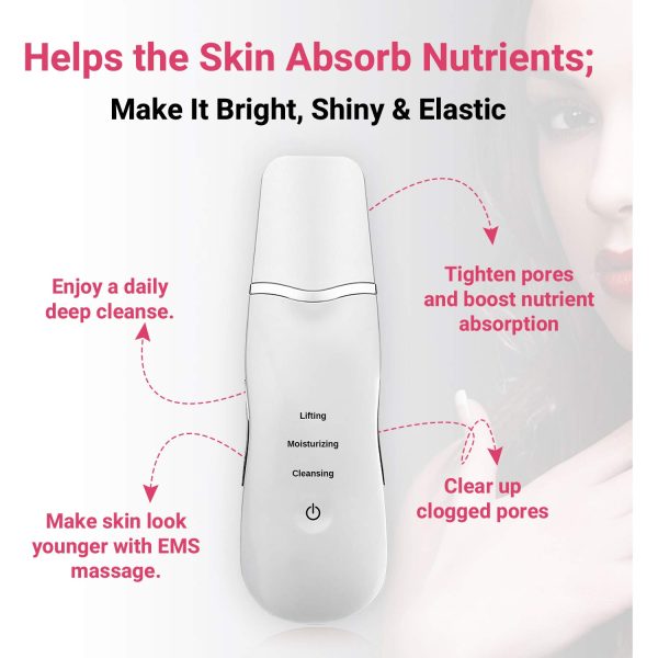 3-in-1 Ultrasonic Facial Shovel – Deep Pore Cleaner, Blackhead Remover & Skin Lifter
