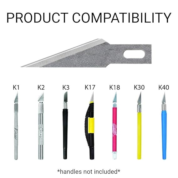 Pen Knife | Detail Precision Cutting tool | Paper, model making, etching, carving Cutter with 6 Blades + 1 Handle
