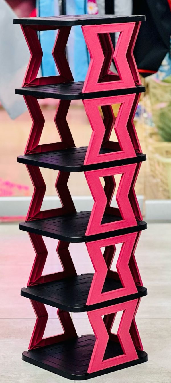 6-Tier Shoe Rack Organizer with X-Frame Design – Space Saving & Tool-Free Assembly