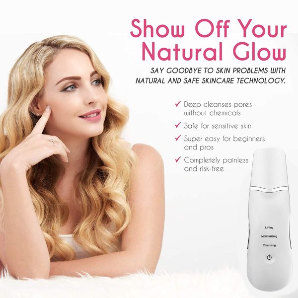 3-in-1 Ultrasonic Facial Shovel – Deep Pore Cleaner, Blackhead Remover & Skin Lifter