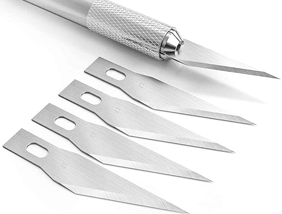 Pen Knife | Detail Precision Cutting tool | Paper, model making, etching, carving Cutter with 6 Blades + 1 Handle