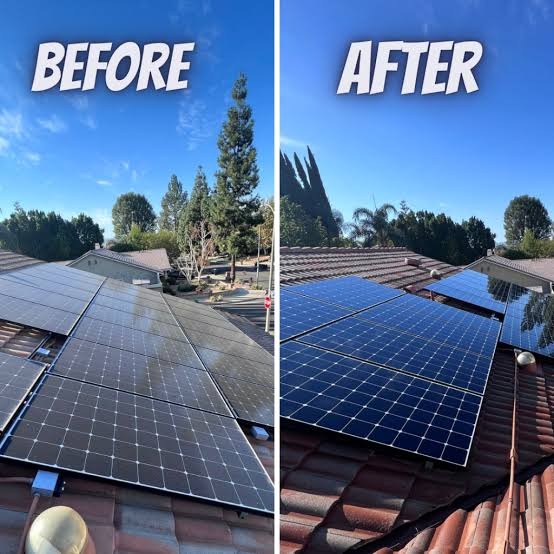 6ft Extendable Solar Panel Cleaning Brush with Water Flow System & Soft Bristle Head