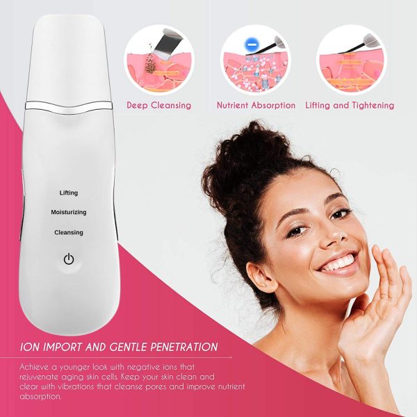 3-in-1 Ultrasonic Facial Shovel – Deep Pore Cleaner, Blackhead Remover & Skin Lifter