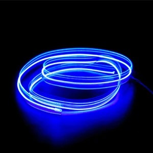 2 Meter RGB Neon LED Strip Light for Car, USB Powered, Multicolor Interior Decoration