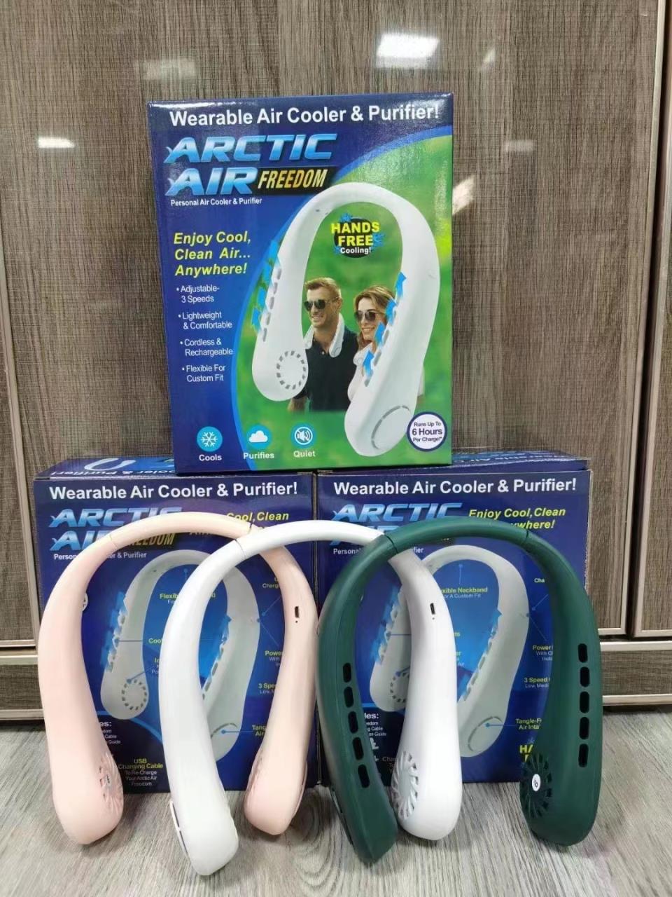 Neck Fan Personal Air Cooler 3 Speed Hand Free Neck Fan(random color )