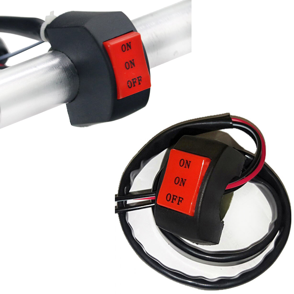 On/Off Handlebar Switch for Motorcycle Universal switch for bike, Extra external on off button