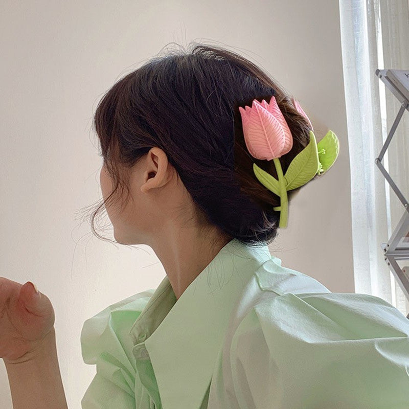 Pack Off 01 Flower Girl Hair Clip | Hair Clip For Women | Best Quality Hair Clip | Catcher For Women &amp; Girls ( Standard Large Size)
