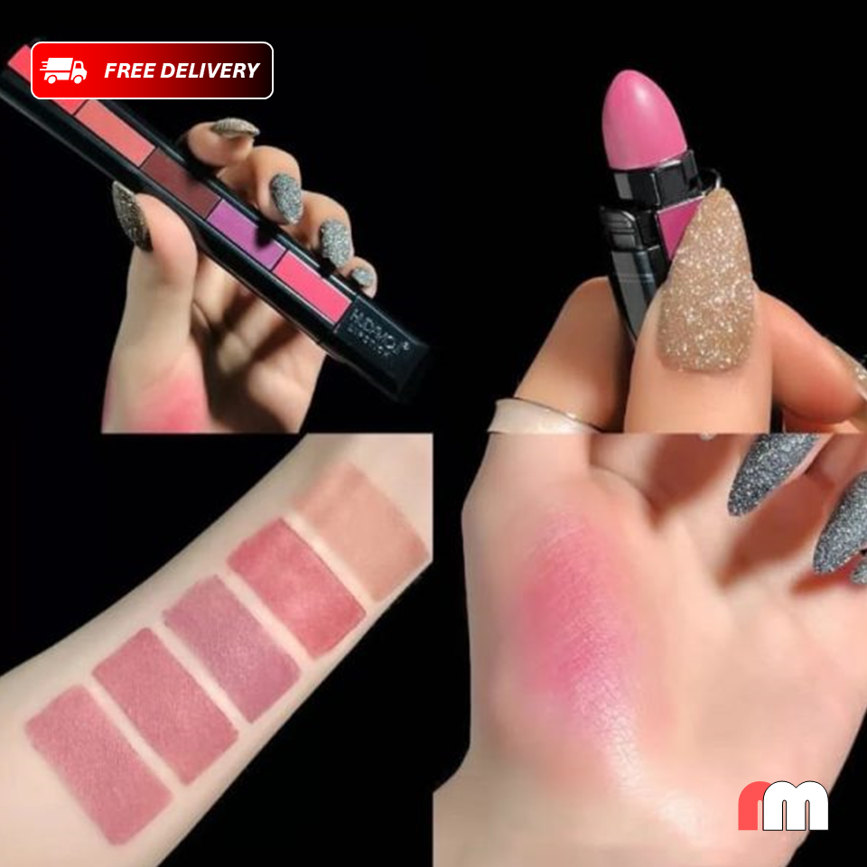 5 in 1 Lipstick Pen Huda Beauty Nude Shades