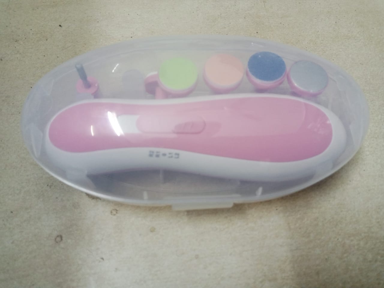 Electric Nail Clipper - Baby Nail Trimmer Clipper Set ( random color )