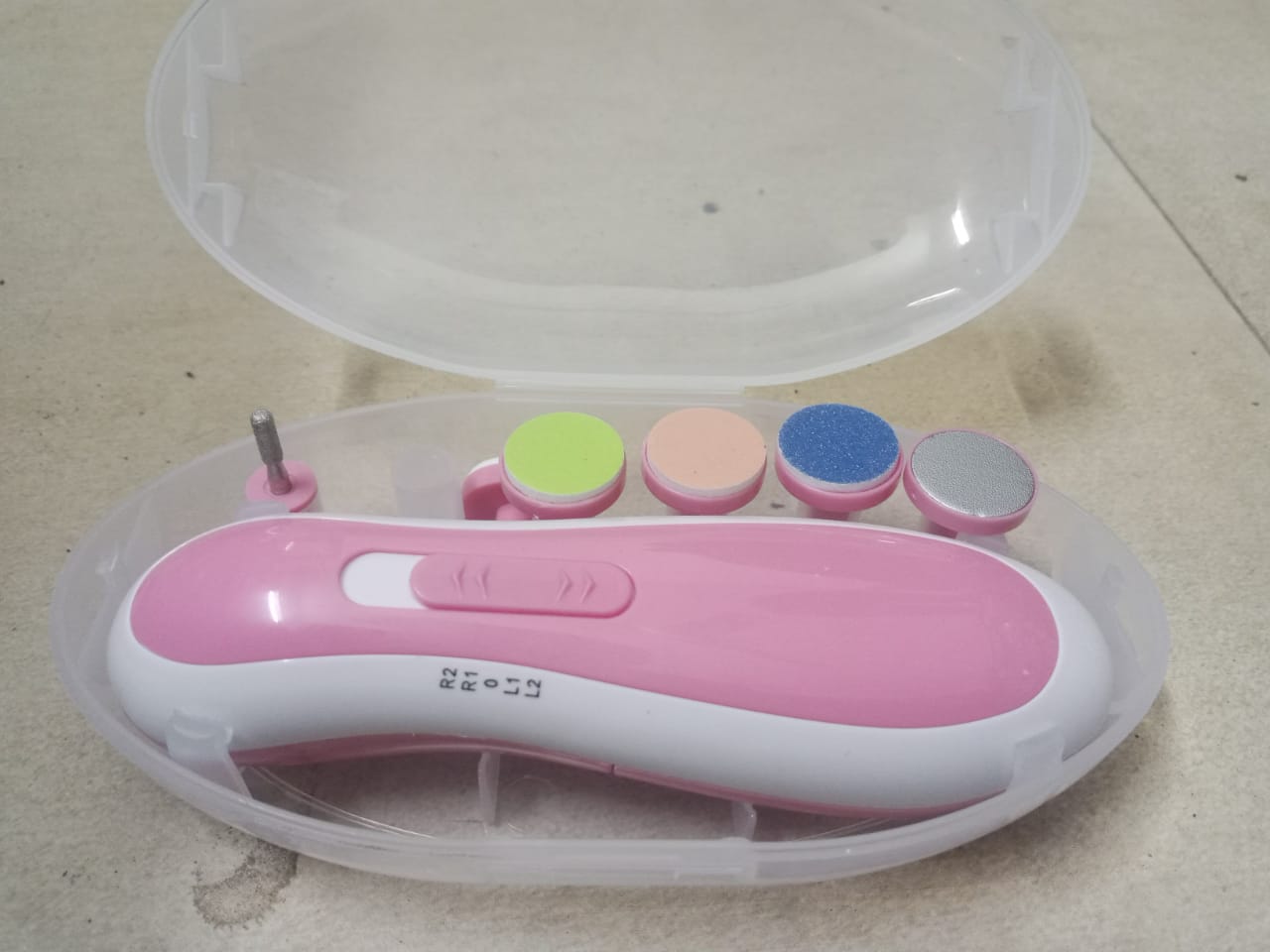 Electric Nail Clipper - Baby Nail Trimmer Clipper Set ( random color )