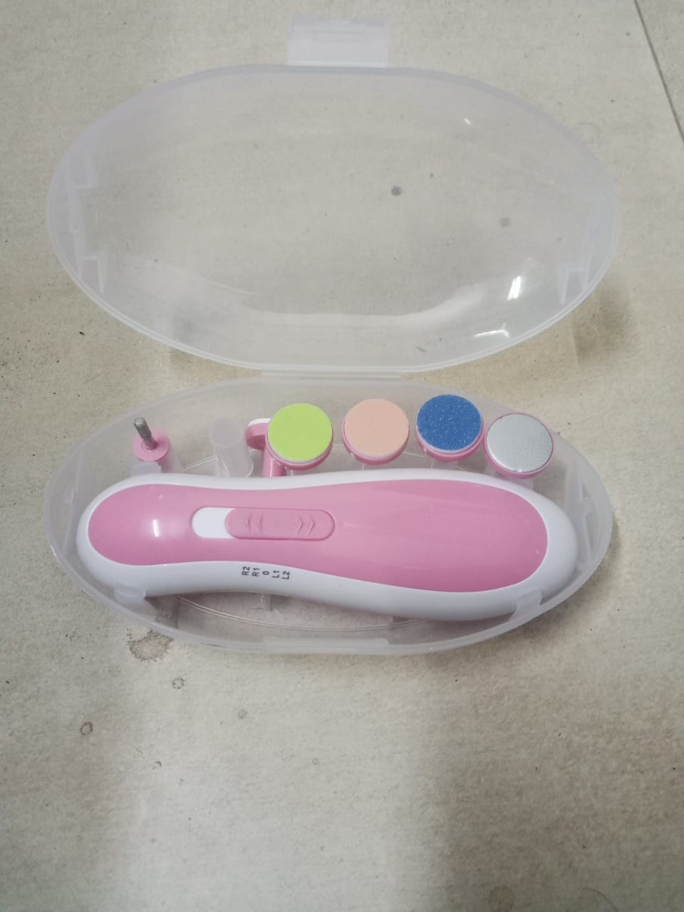 Electric Nail Clipper - Baby Nail Trimmer Clipper Set ( random color )