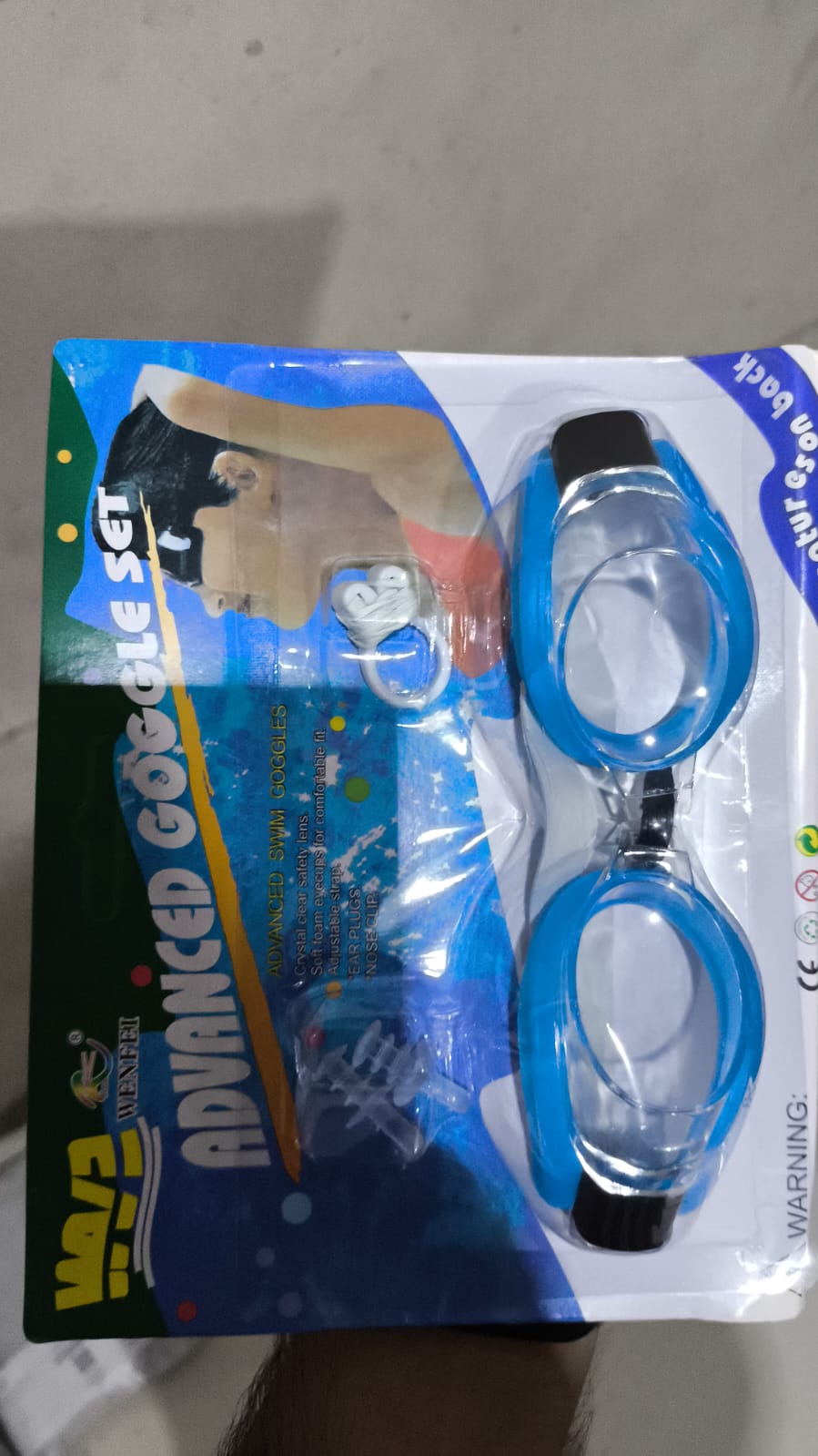 3 in 1 Swimming Goggles Advanced Swimming Goggles For Kids And Adults (Random Color)