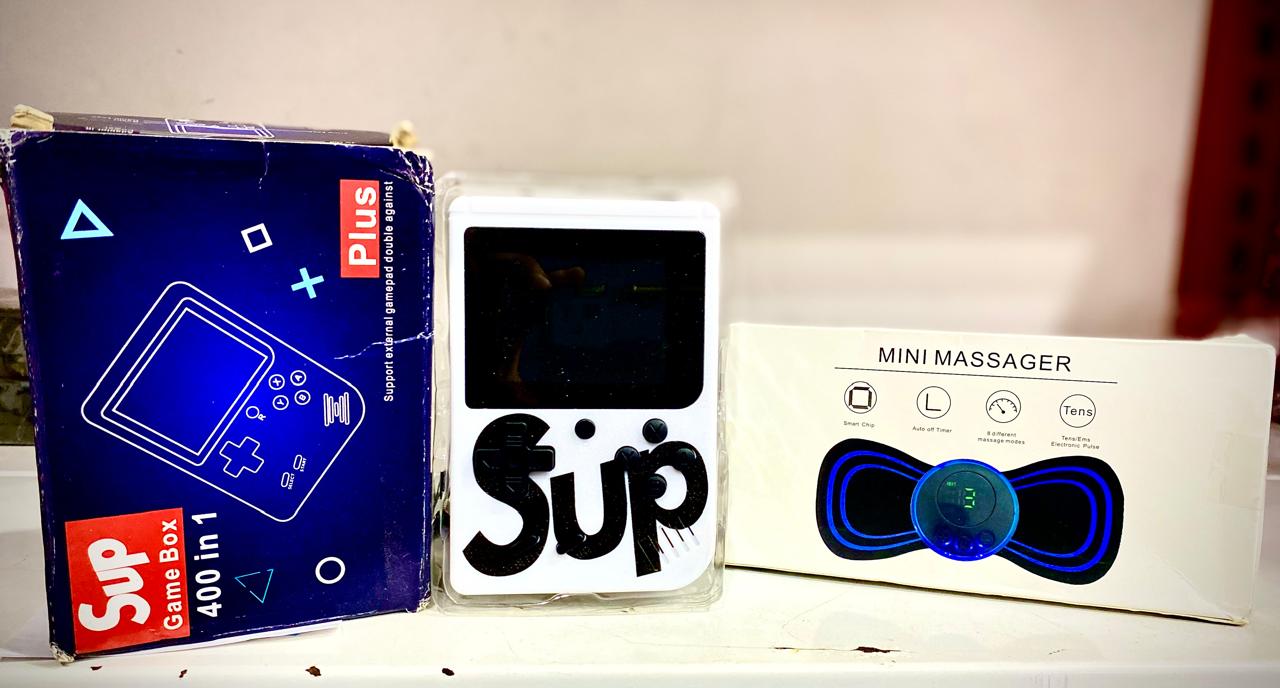14 August deal pack of 2 - Sup Game 400 in 1 &amp; Ems Butterfly Massager