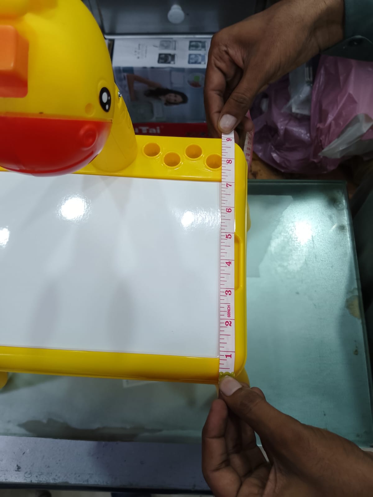 Table with light and with music inside | Mini Art Drawing Board Leds Projector Light Toy Children Kids Painting Table Small Desk(Random Color)