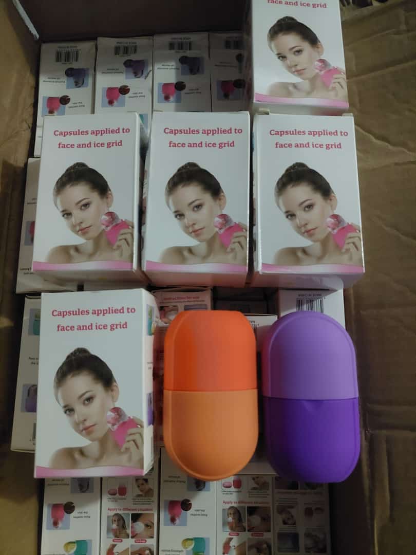 (with box ) Face Ice Roller To Enhance Skin Glow Shrink &amp;tighten Pores Reusable Facial Ice Roller Face Ice Treatment (random Color)