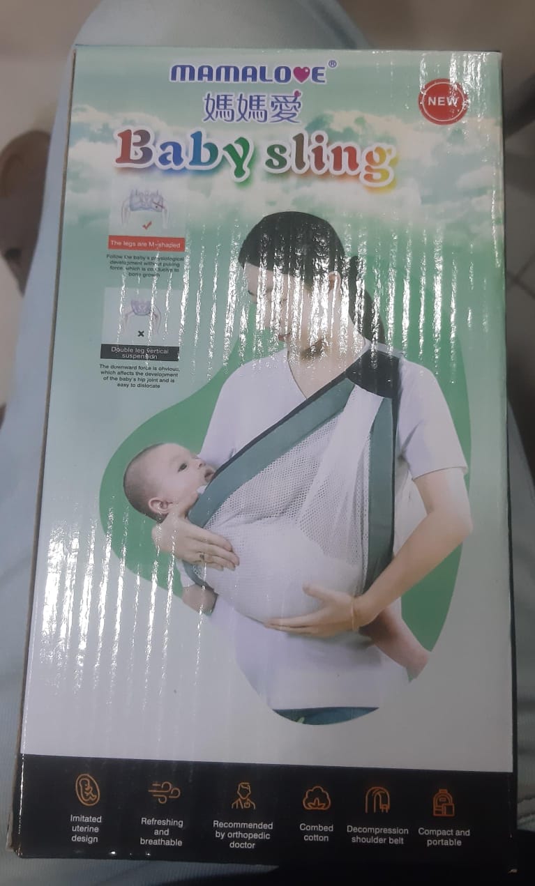 1PC Baby Carrier, Ergonomic Baby Strap one Shoulder Labor-Saving Polyester Baby Half Wrapped Sling (Random Color)