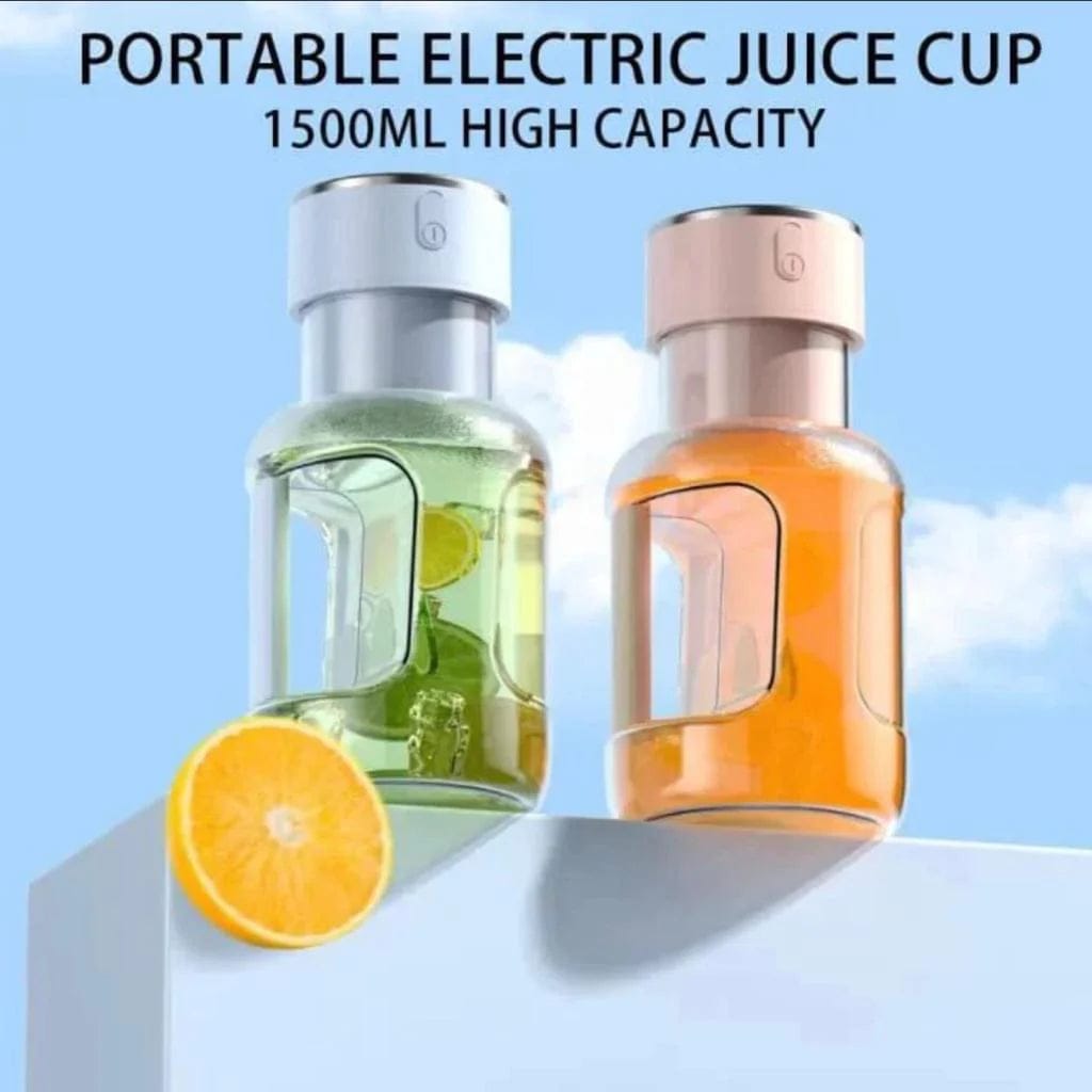 1600ml Portable Electric Rechargeable Cordless Barrel Juicer (Random Color)