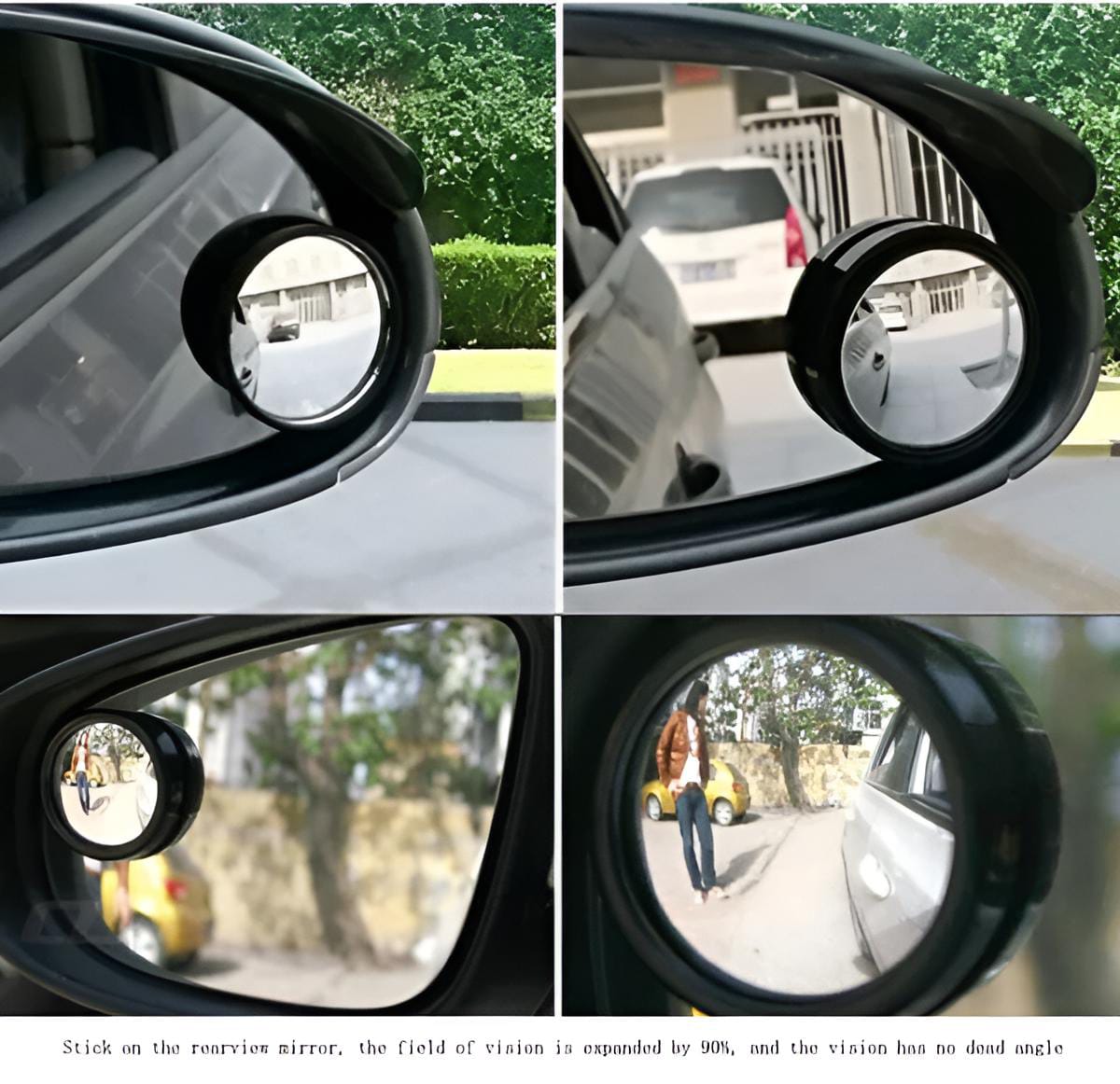 Pack of 2 PCs Round view mirror blind spot wide- angel lens - 2 PCs
