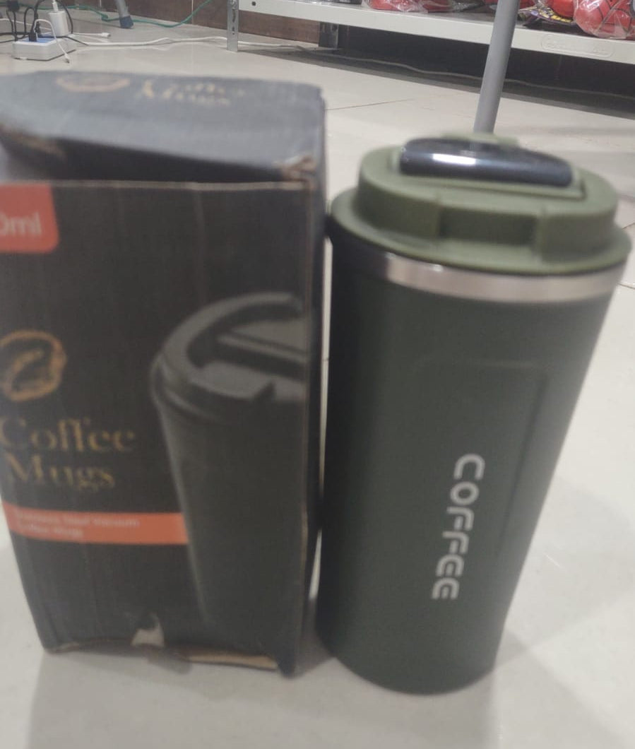 Heat Preservation Coffee Mug Stainless Steel  (Random Color)