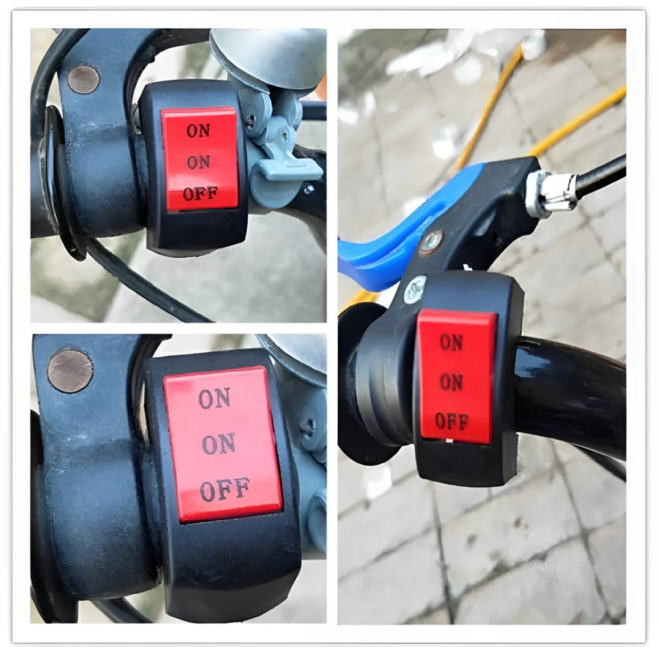 On/Off Handlebar Switch for Motorcycle Universal switch for bike, Extra external on off button