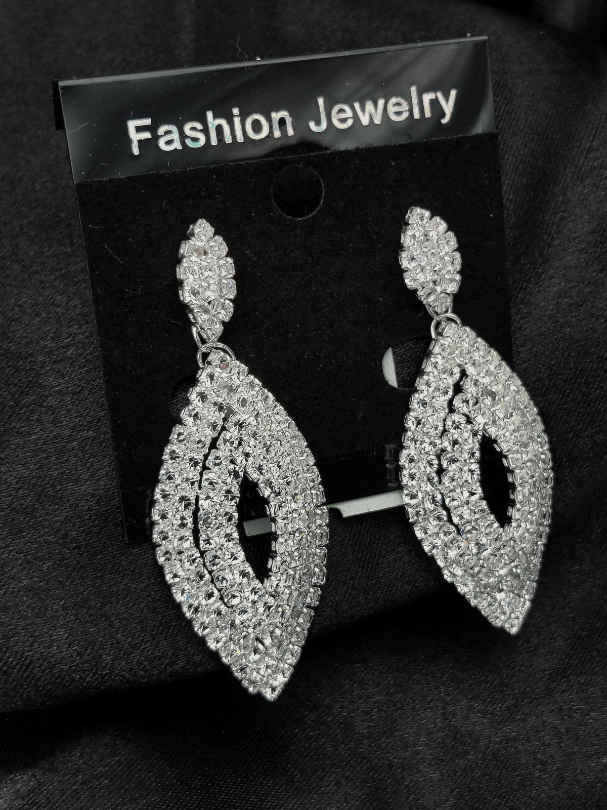 Imported Earrings In Multiple Design | Tarnish-Free Diamond-Shape, Heart Fringe, Long Heart Fringe, Radiant, Diamond Cascade Design Earrings| Luxury Look Artificial Earrings | Girls Earrings | Women Earrings ( Silver )