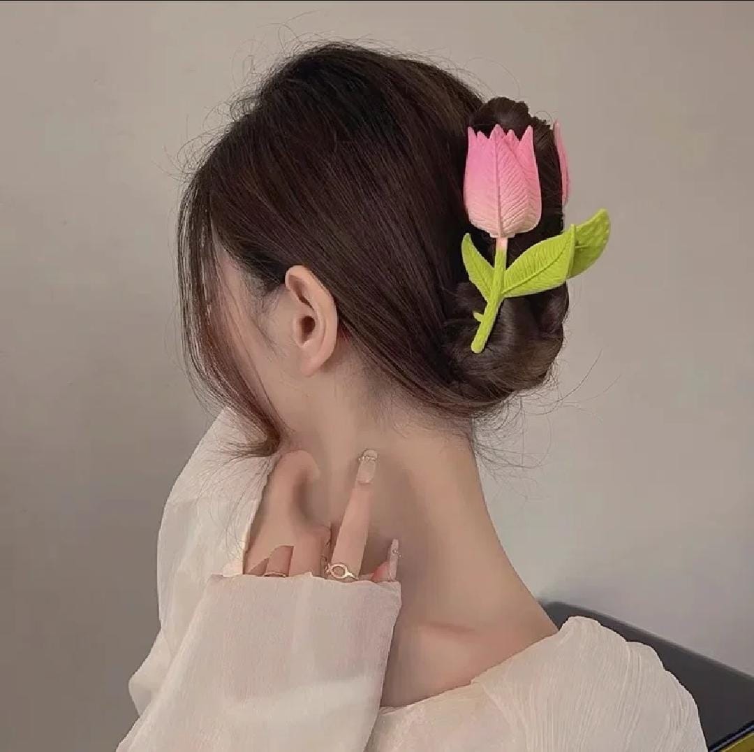 Pack Off 01 Flower Girl Hair Clip | Hair Clip For Women | Best Quality Hair Clip | Catcher For Women &amp; Girls ( Standard Large Size)