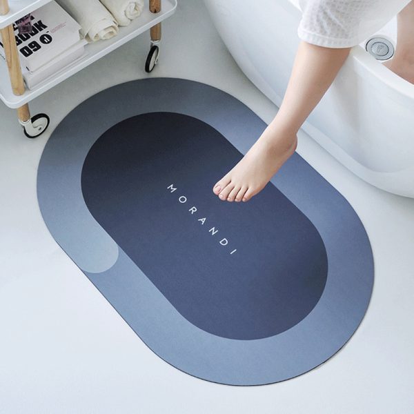 Bath Mat Super Absorbent Quick Drying Bathroom Rugs Non Slip Kitchen Entrance Doormat Modern Napa Skin Floor Mats Home Decor – Random