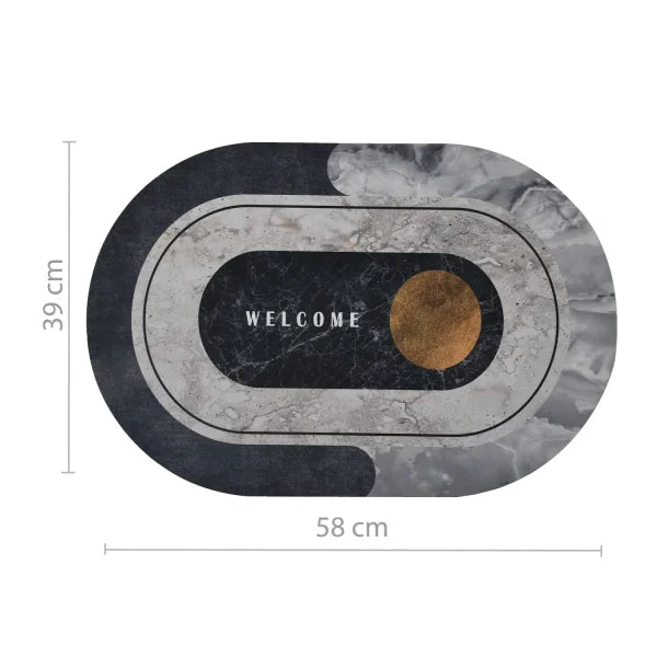 Bath Mat Super Absorbent Quick Drying Bathroom Rugs Non Slip Kitchen Entrance Doormat Modern Napa Skin Floor Mats Home Decor – Random