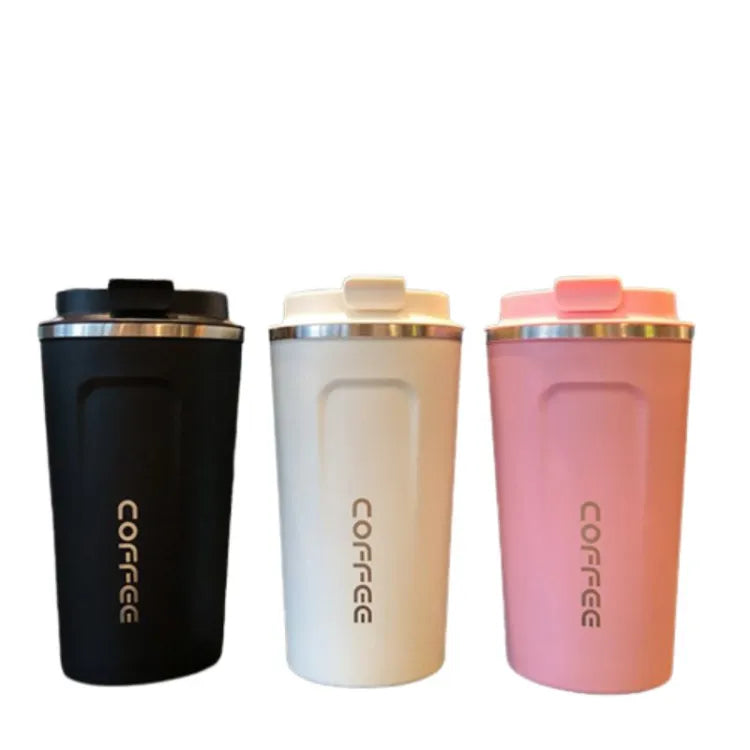 Heat Preservation Coffee Mug Stainless Steel  (Random Color)