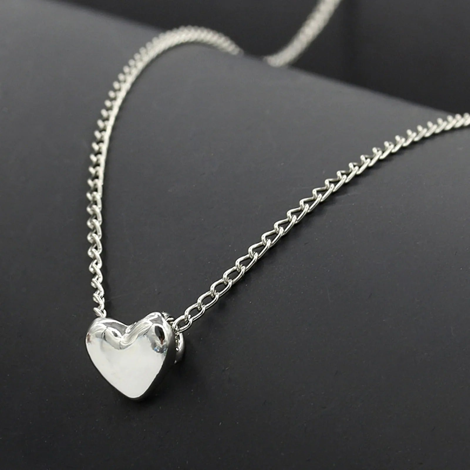 Stainless Steel Heart Shape Necklace |Â  Love Heart Pendant Necklace | Girls &amp; Women Fashion