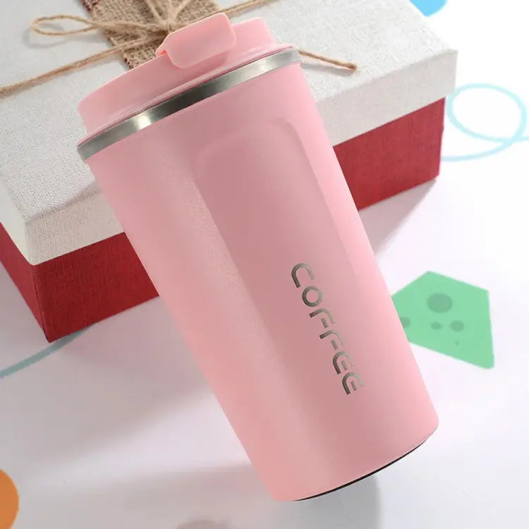 Heat Preservation Coffee Mug Stainless Steel  (Random Color)